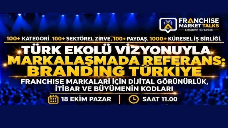 Branding Türkiye Kurucusu Mürsel Ferhat Sağlam, Franchise Market Talks’ta Zeynep Gözdoğan’ın Konuğu Oluyor